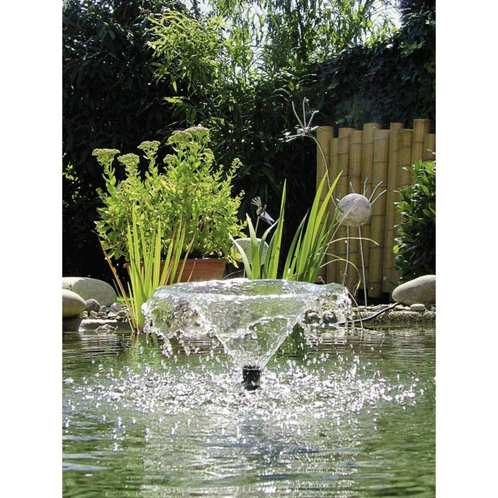 Teichpumpe Springbrunnen 1500 l/h 25W mit 4 Fontänenaufsätzen - Bild 2