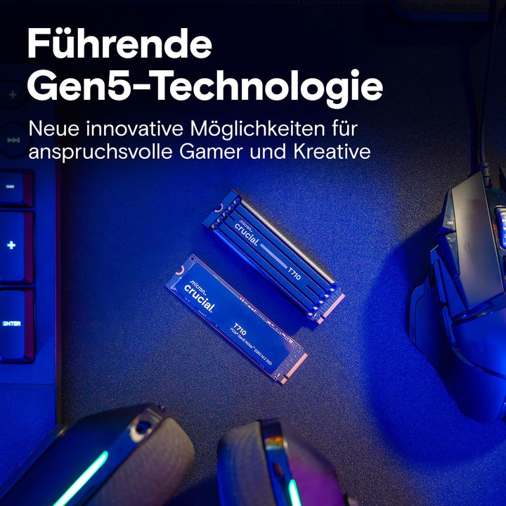 NVMe SSD 2TB PCIe 5.0 Gen5 M.2 bis 14.500 MB/s Lesen - Bild 4