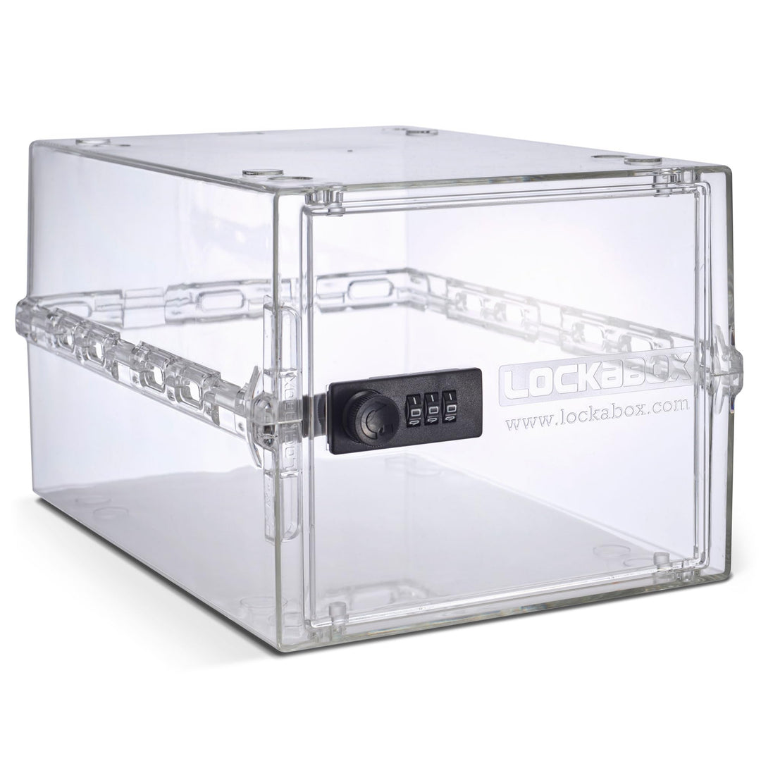 Abschliessbare Box Zahlenschloss 10L Polycarbonat BPA-frei transparent