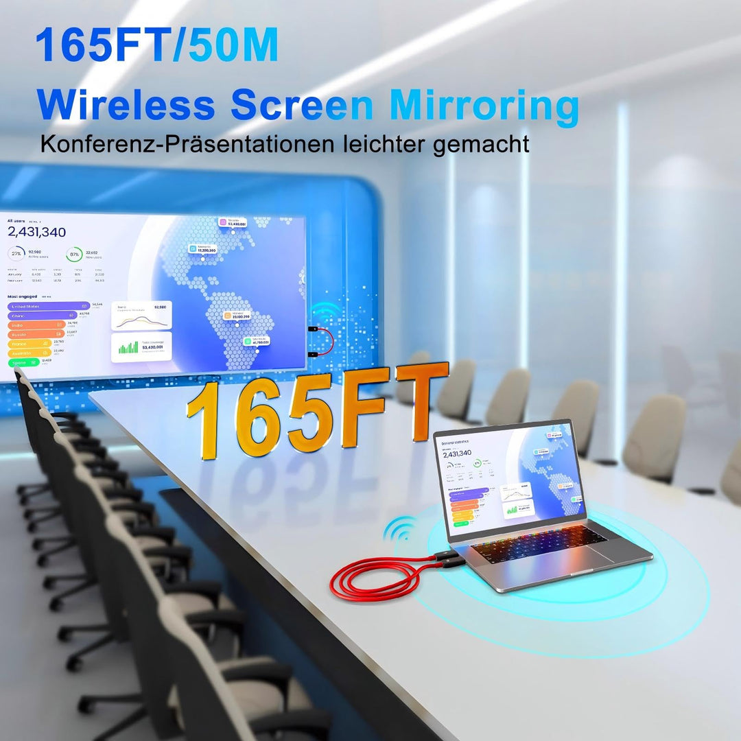 HDMI Wireless Transmitter &amp; Receiver Set 1080p Plug &amp; Play bis 50m - Bild 4