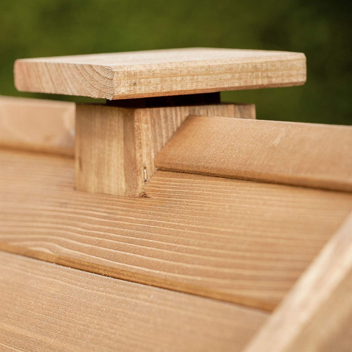 Vogelhaus Holz mit Schutzmittel behandelt für Garten und Balkon - Bild 3