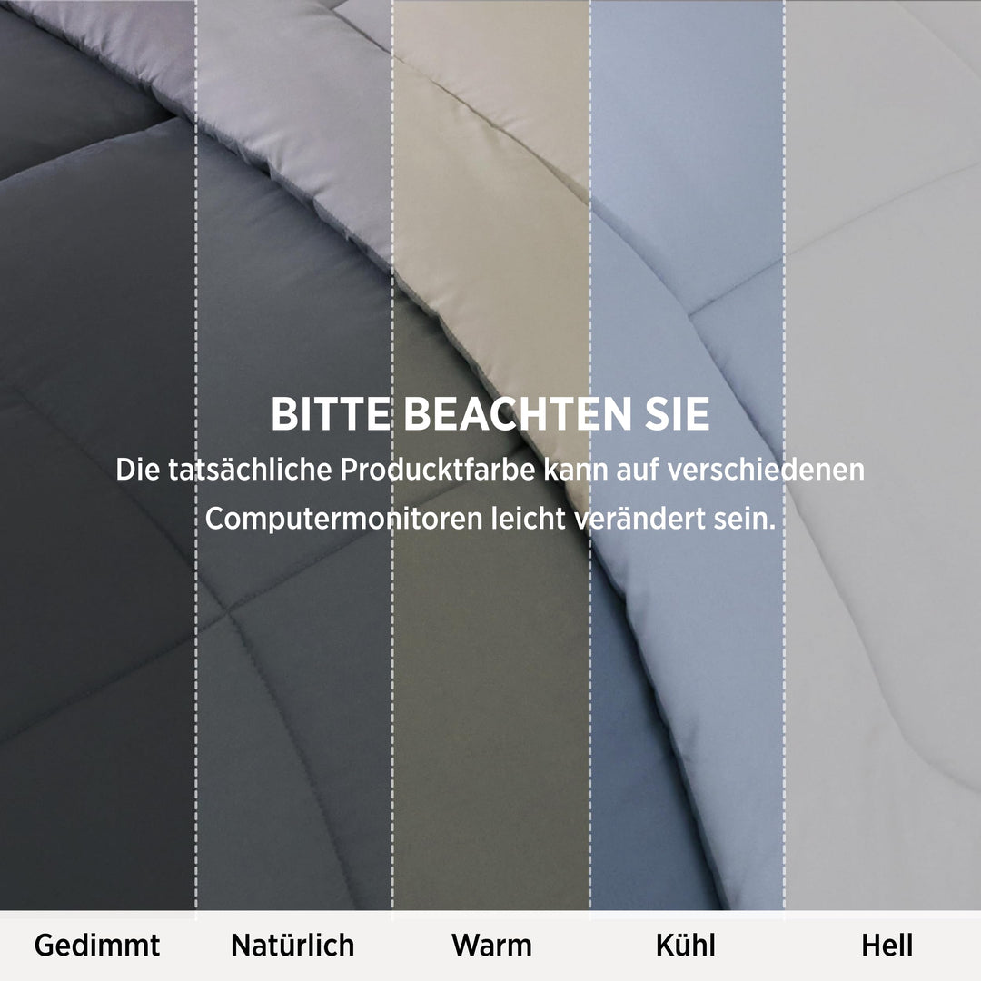 Bettdecke mit integriertem Bezug 200x200 Mikrofaser Ganzjahres-Komfort - Bild 10