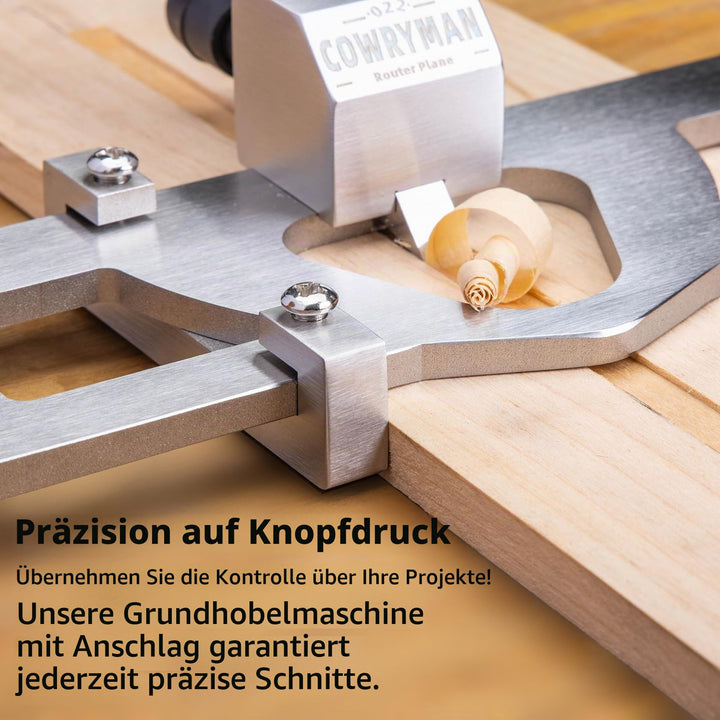 Grundhobel Edelstahlsohle 8-mm-HSS-Eisen mit Parallelanschlag - Bild 6