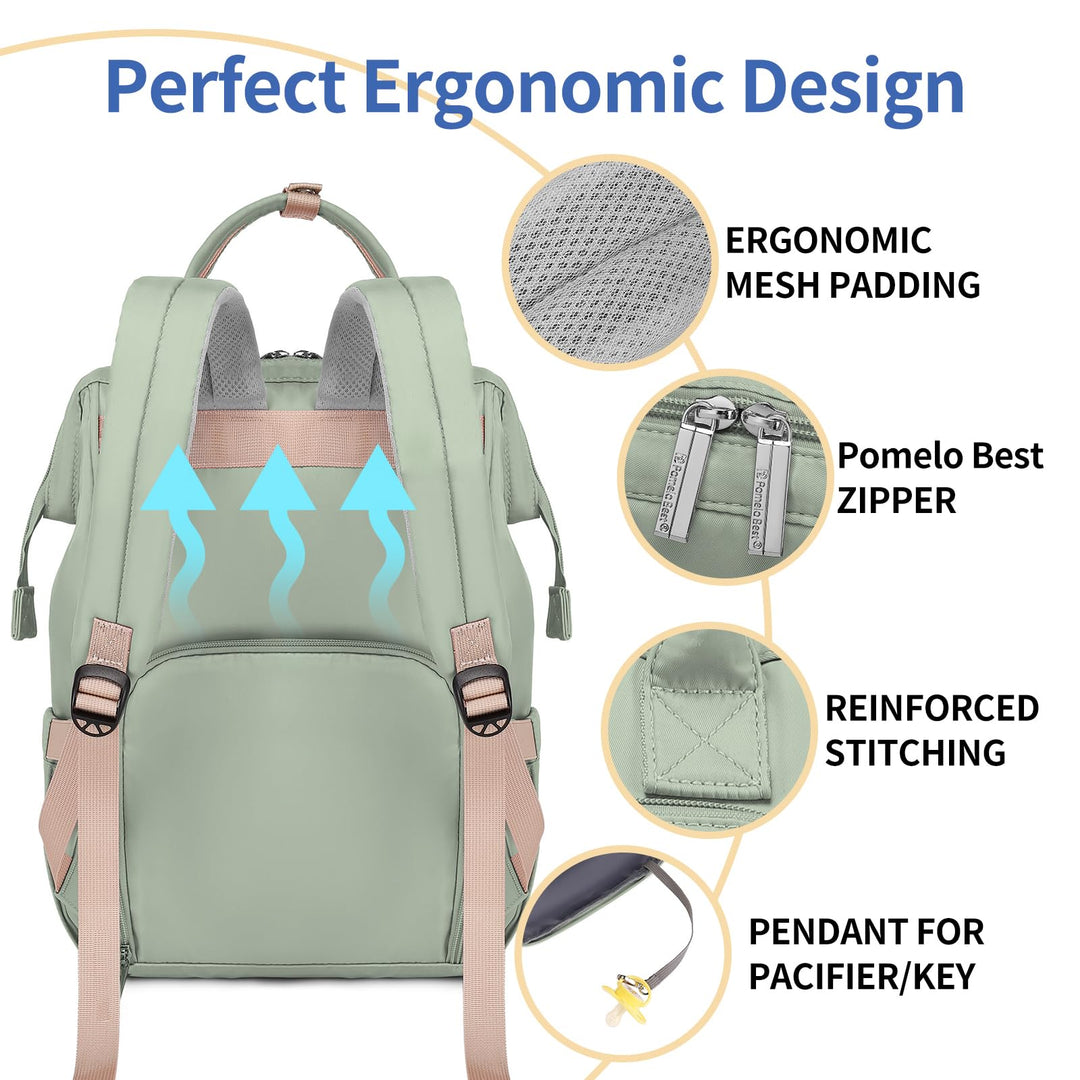 Wickelrucksack wasserdicht mit Wickelunterlage und Isoliertaschen - Bild 4