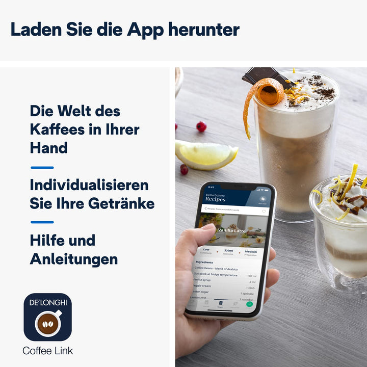 Kaffeevollautomat 40+ Getränke heiss &amp; kalt TFT-Display 4 Profile - Bild 7