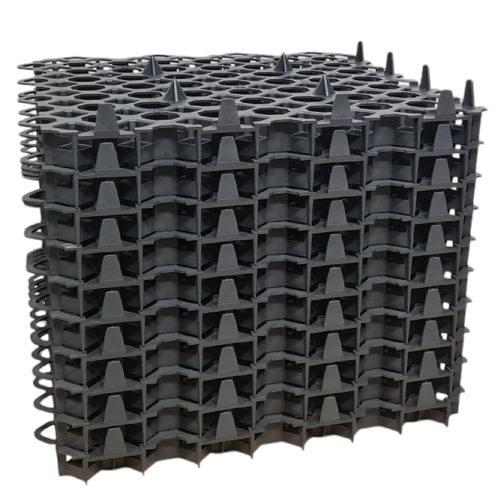 Rasengitterplatten Kunststoff 50x50x4 cm schwarz 10 Stück