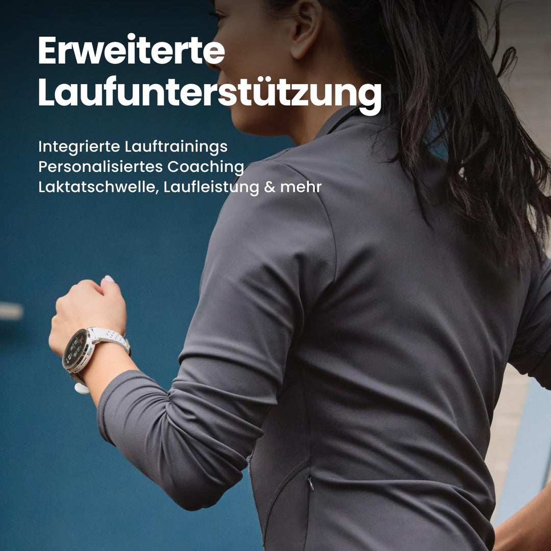 Lauf-Smartwatch AMOLED Saphirglas 12 Tage Akku mit GPS &amp; NFC - Bild 3