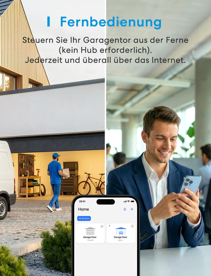 Smart Garagentoröffner WLAN mit App-Steuerung und Benachrichtigungen - Bild 4