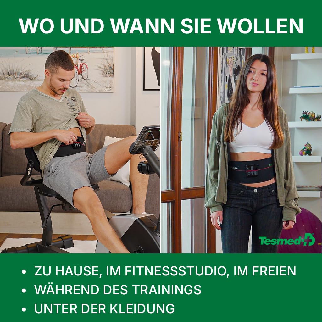 EMS Bauchmuskeltrainer Gürtel kabellos 99 Stufen wiederaufladbar - Bild 5