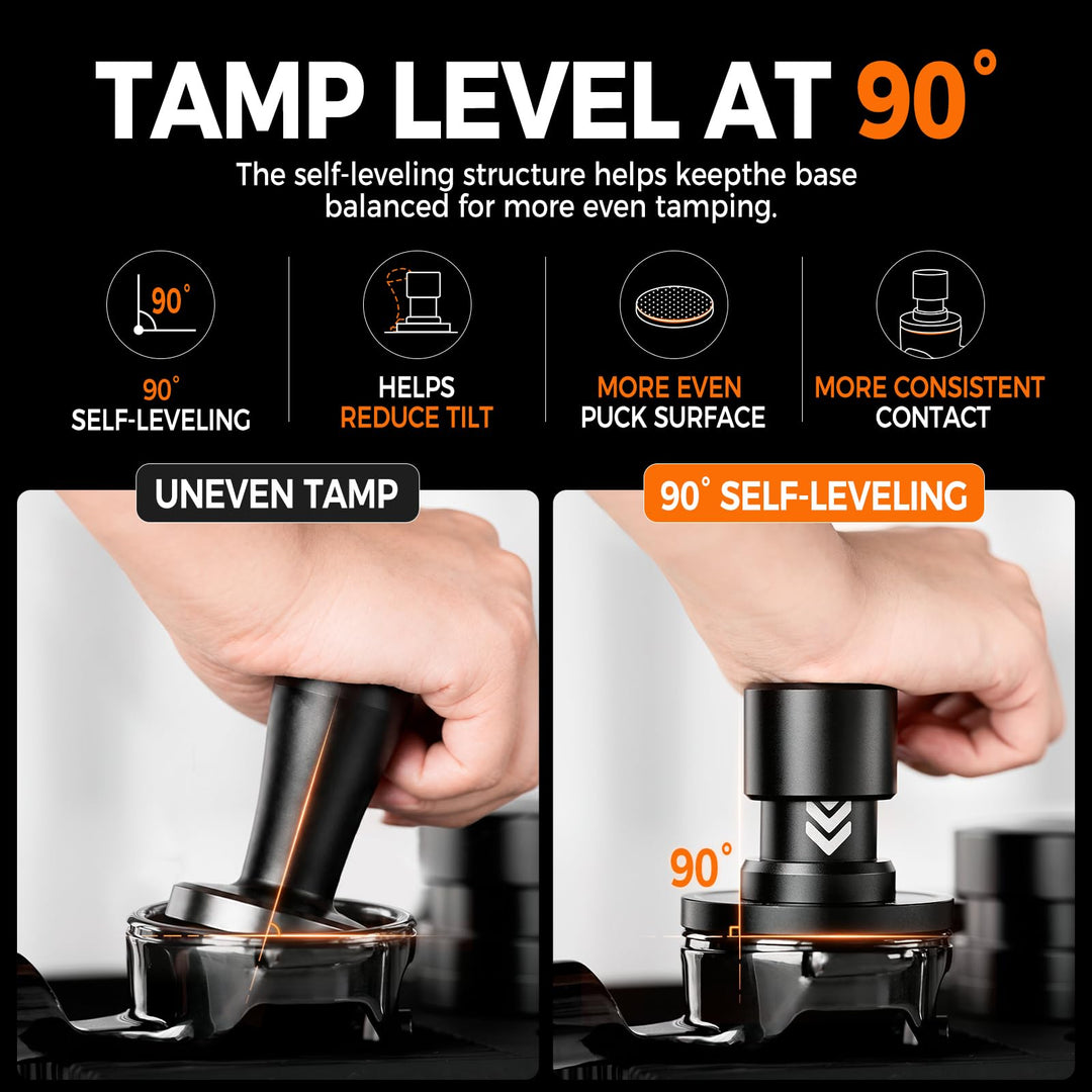 Espresso Tamper 58,35 mm mit Klick-Feedback und Dreifachfedersystem - Bild 6