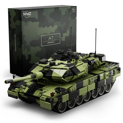 Klemmbausteine Panzer Leopard 2A7 Militärmodell 2069 Teile Erwachsene