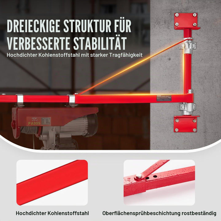 Schwenkarm für Hebezeug Kohlenstoffstahl 300 kg Tragkraft 180° - Bild 3