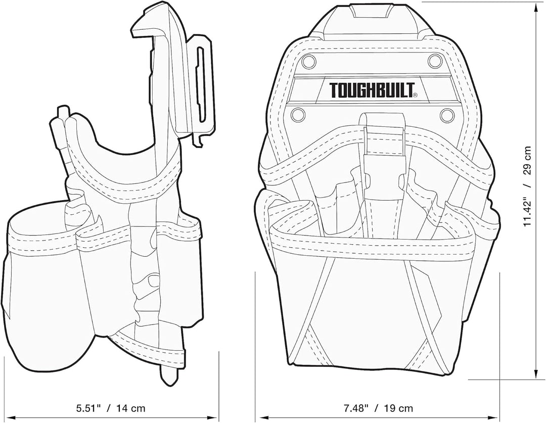 Werkzeug-Holster Bohrer-Gürteltasche 15 Fächer ClipTech-System - Bild 9