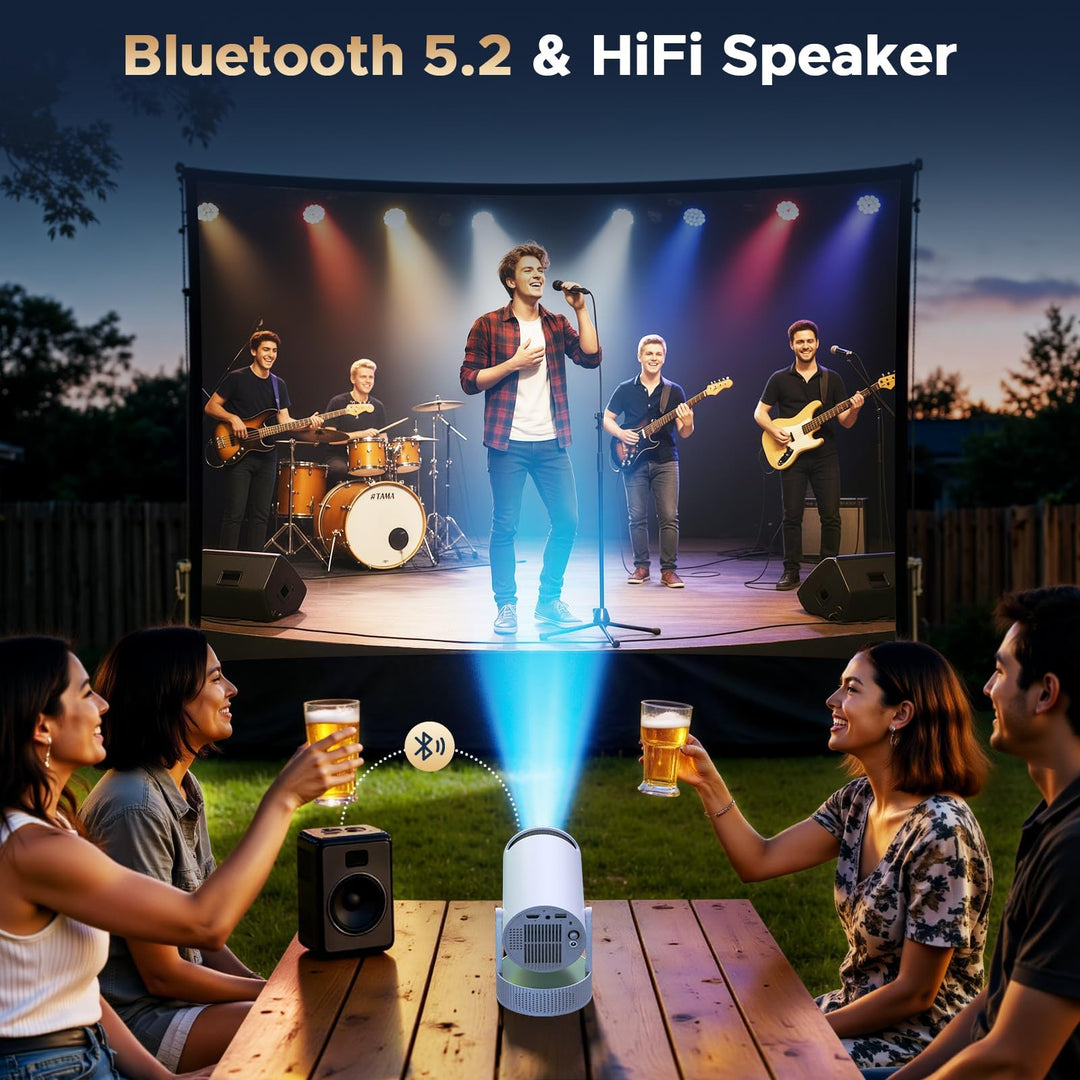 Mini Beamer Akku 4K Android 11 WiFi 6 220° Rotation Heimkino - Bild 7