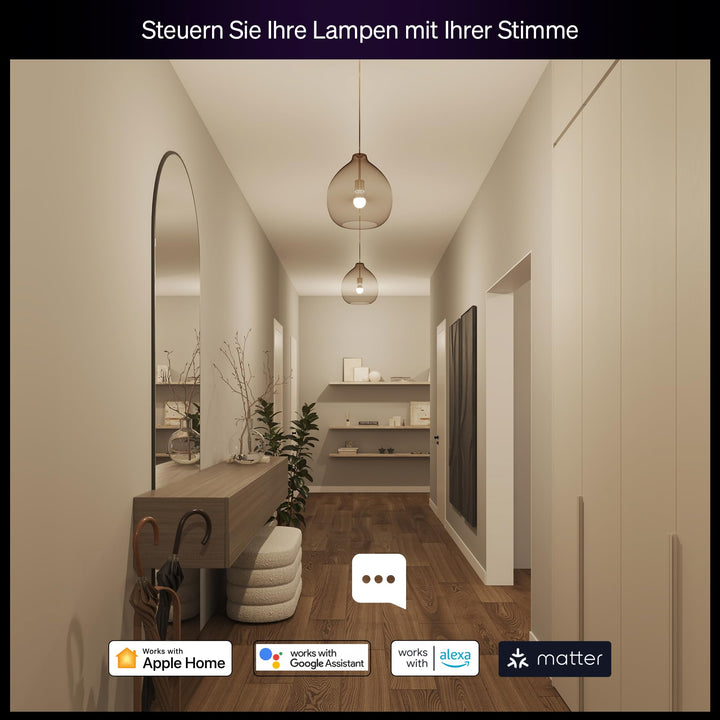 Smart LED Starter-Set E27 mit Bridge, Millionen Farben, dimmbar - Bild 6