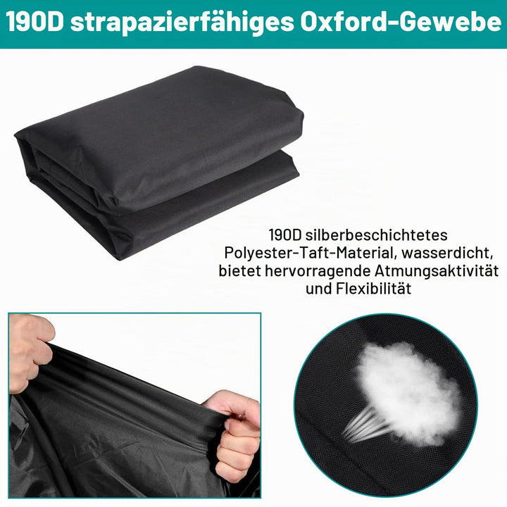 Tischtennistisch Abdeckplane Oxford wasserdicht 280x153x73cm schwarz - Bild 3