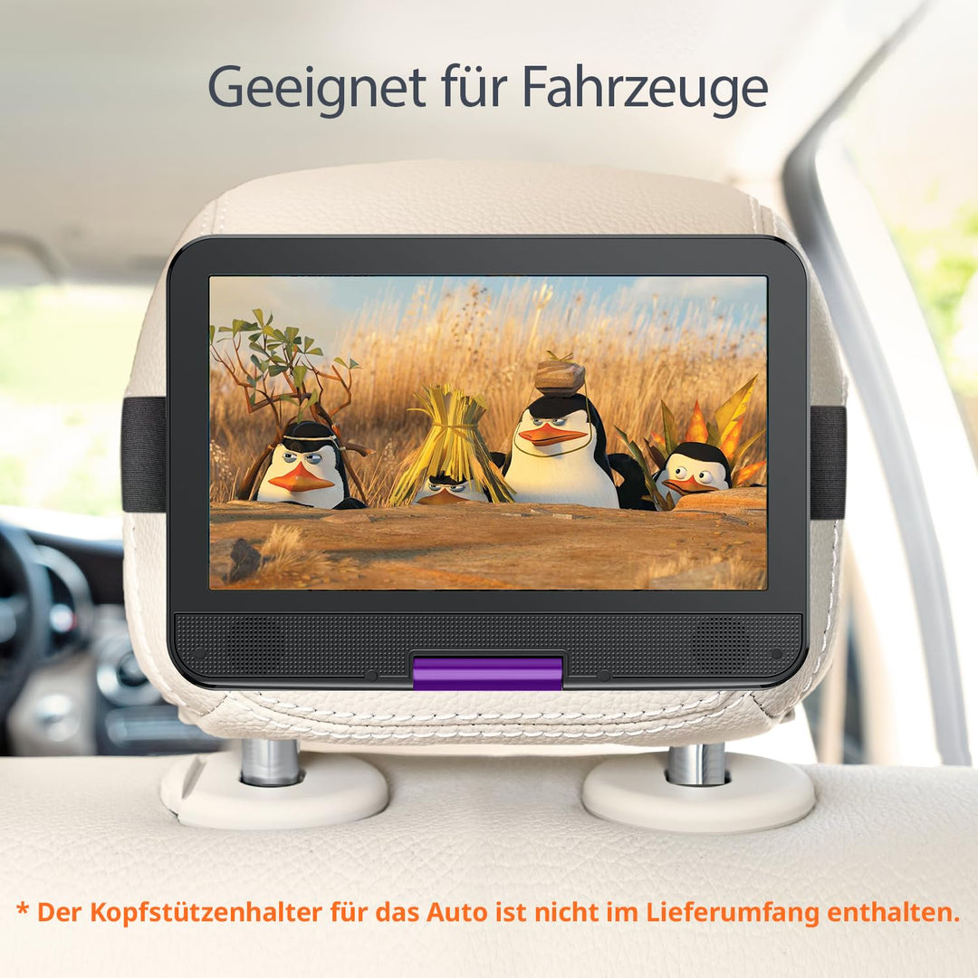Tragbarer DVD-Player 12,5 Zoll mit 10,5" Schwenkbildschirm fürs Auto - Bild 4