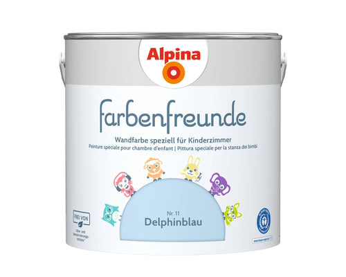 Kinderzimmer Wandfarbe Delphinblau 2,5 L – ca. 20–25 m²