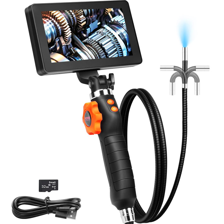 Industrielles Endoskop 1080P HD 5-Zoll-IPS 6,4mm IP67 4500mAh