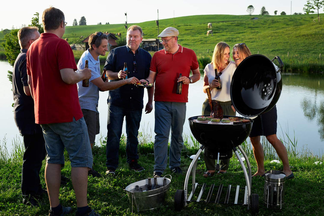Anzündkamin Edelstahl 18/0 mit Funkenschutz für Kohlegrill - Bild 6