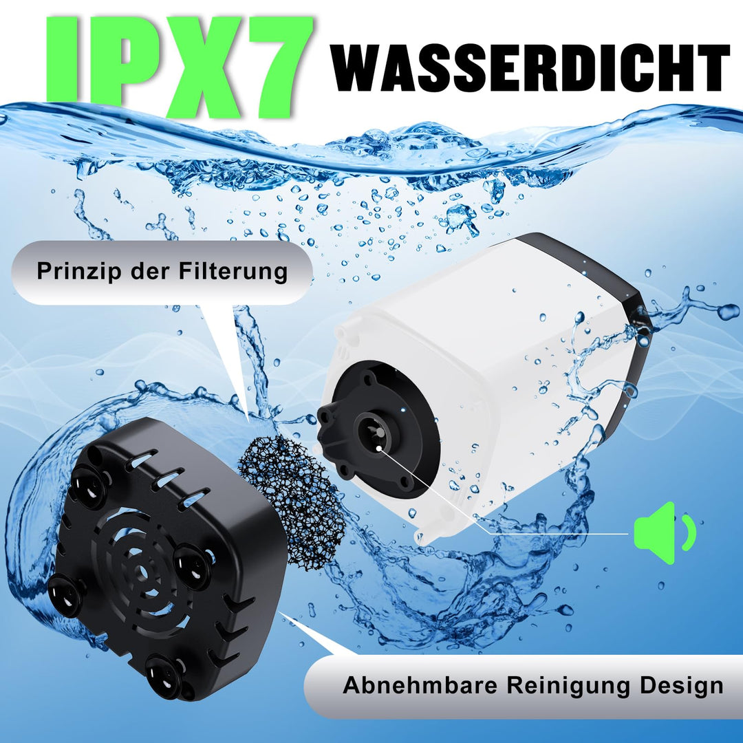 Campingdusche Tragbar 6000mAh Akku IPX7 4 Duschmodi - Bild 6