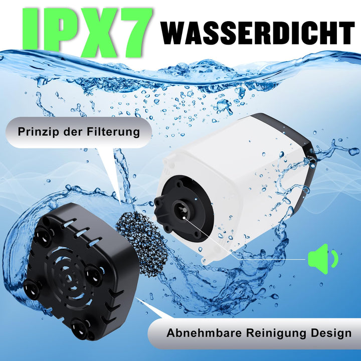 Campingdusche Tragbar 6000mAh Akku IPX7 4 Duschmodi - Bild 6