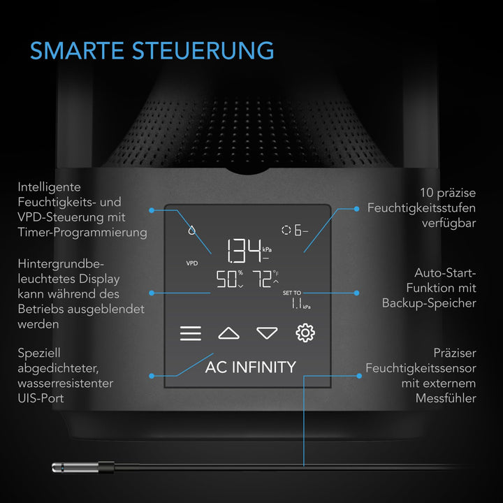 Ultraschall-Luftbefeuchter Pflanzen 4,5 L mit VPD-Steuerung - Bild 3