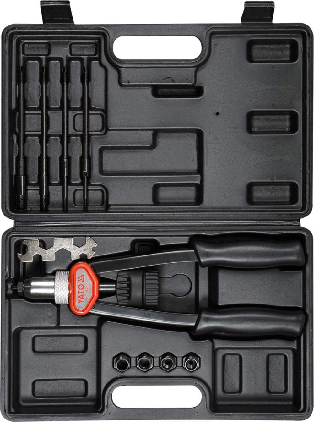 Nietmutternzange M5–M12 mit 5 Mundstücken, 338 mm, CrV-Stahl - Bild 3