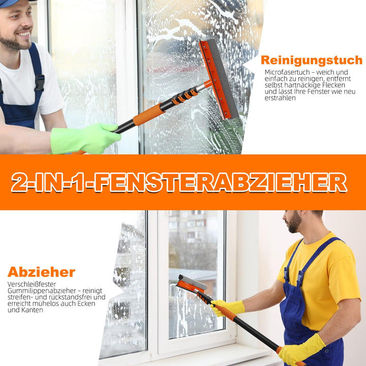 Fahrzeug-Reinigungsset Teleskopstiel 1–3,6 m Mikrofaser 5-teilig - Bild 7