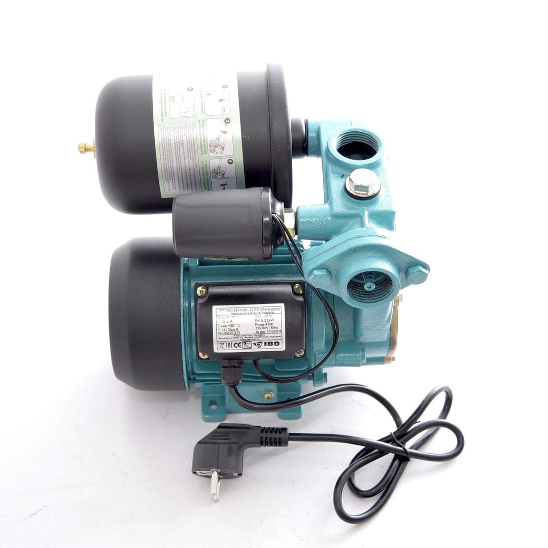 Hauswasserwerk 250W mit 2L Druckbehälter, 2100 L/h, Gussgehäuse - Bild 2