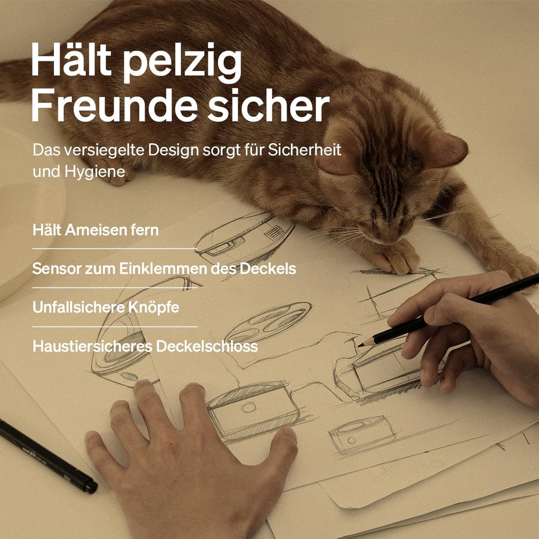 Nassfutter-Futterautomat Katze mit Kühlung &amp; WLAN 3x220ml - Bild 7