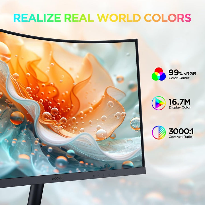 Curved Monitor 23,6 Zoll Full HD 100Hz VA-Panel 178° Sichtwinkel - Bild 2