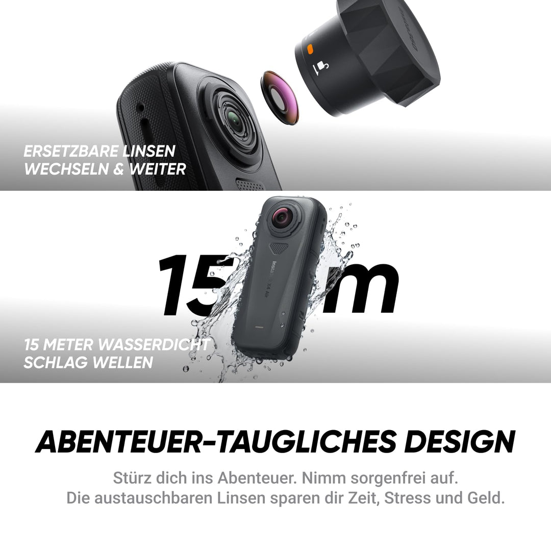 360-Grad-Actionkamera 8K 30fps mit Selfie-Stick, 165g leicht - Bild 8