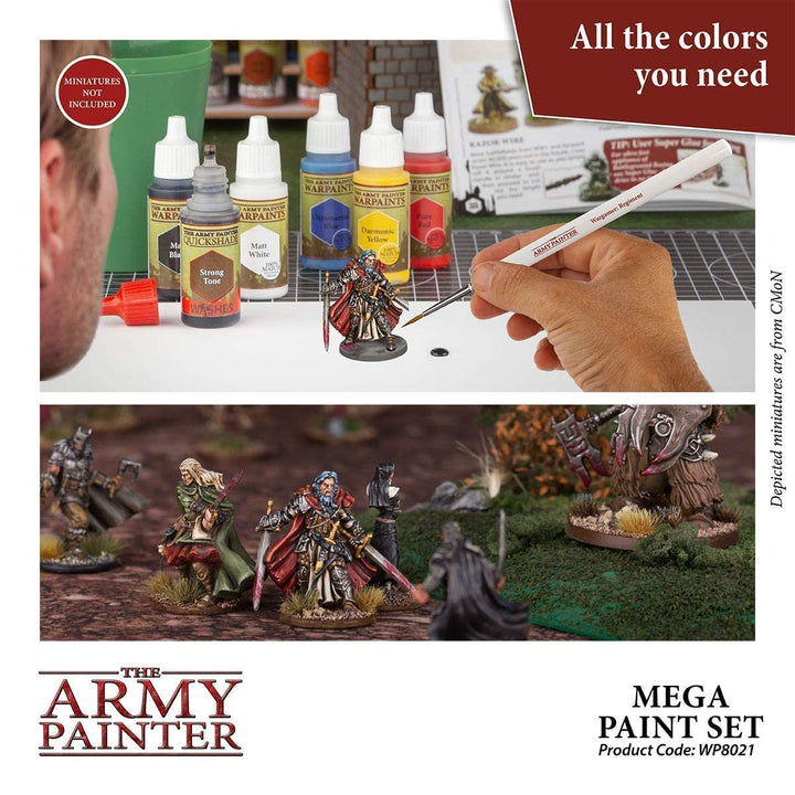 Miniatur-Farbset 50 Warpaints mit Wargamer Regiment Pinsel - Bild 2