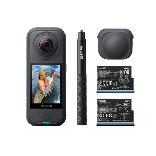 360-Grad-Actionkamera 8K 30fps mit Selfie-Stick, 165g leicht