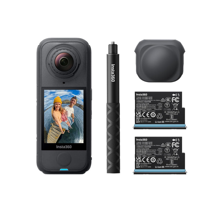 360-Grad-Actionkamera 8K 30fps mit Selfie-Stick, 165g leicht