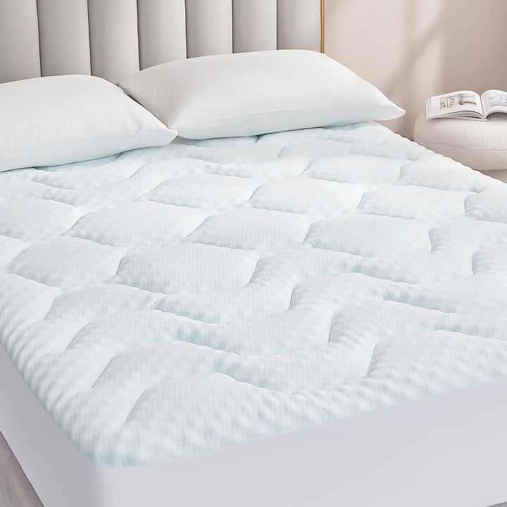 Matratzentopper Memory Foam mit Gel 140x200 cm waschbar