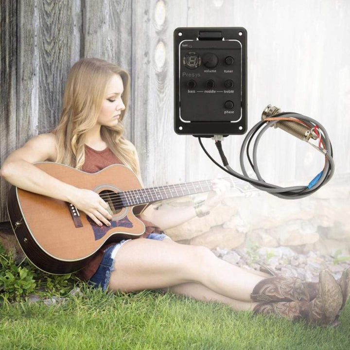 Gitarren-Preamp 3-Band-EQ mit Tuner und LED-Display - Bild 2
