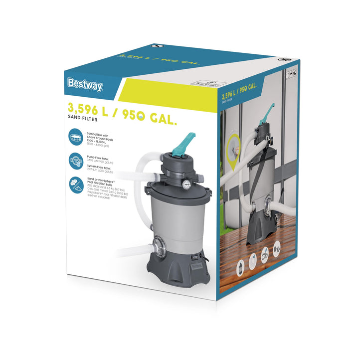 Sandfilterpumpe 3596 L/h fuer oberirdische Pools bis 18100 L - Bild 6