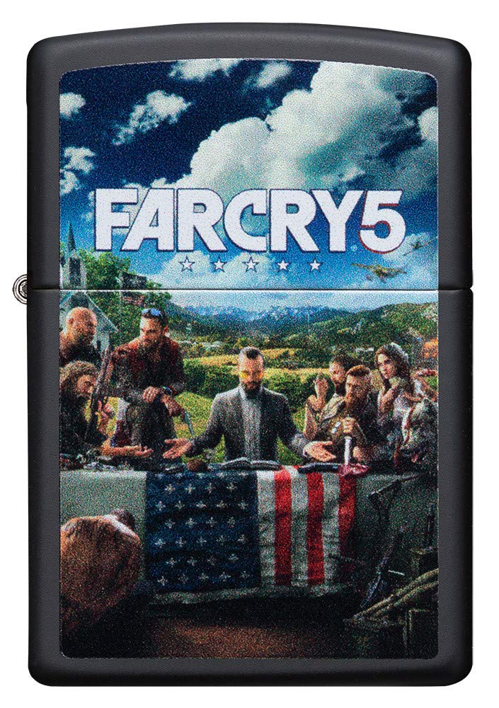 Sturmfeuerzeug Far Cry 5 Black Matte nachfüllbar in Geschenkbox - Bild 2