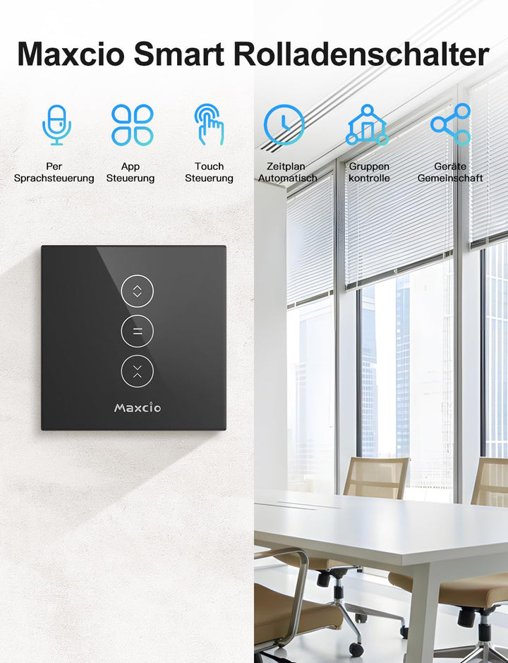 WLAN Rollladenschalter Touch 2er-Set Alexa Google Smart Home - Bild 5