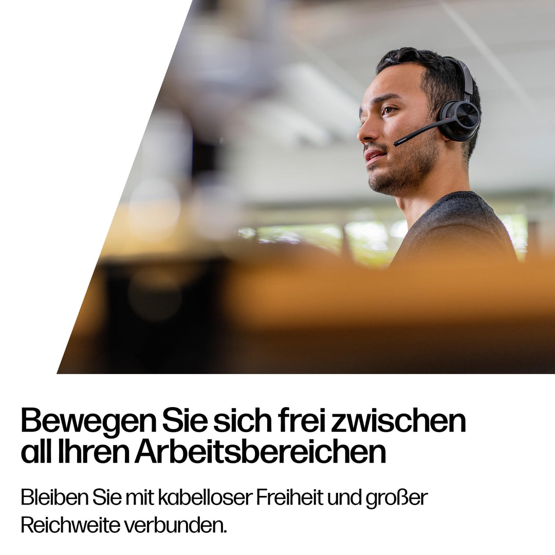 Bluetooth-Headset Stereo mit Noise Cancelling, 24h Akku, für PC &amp; Teams - Bild 3
