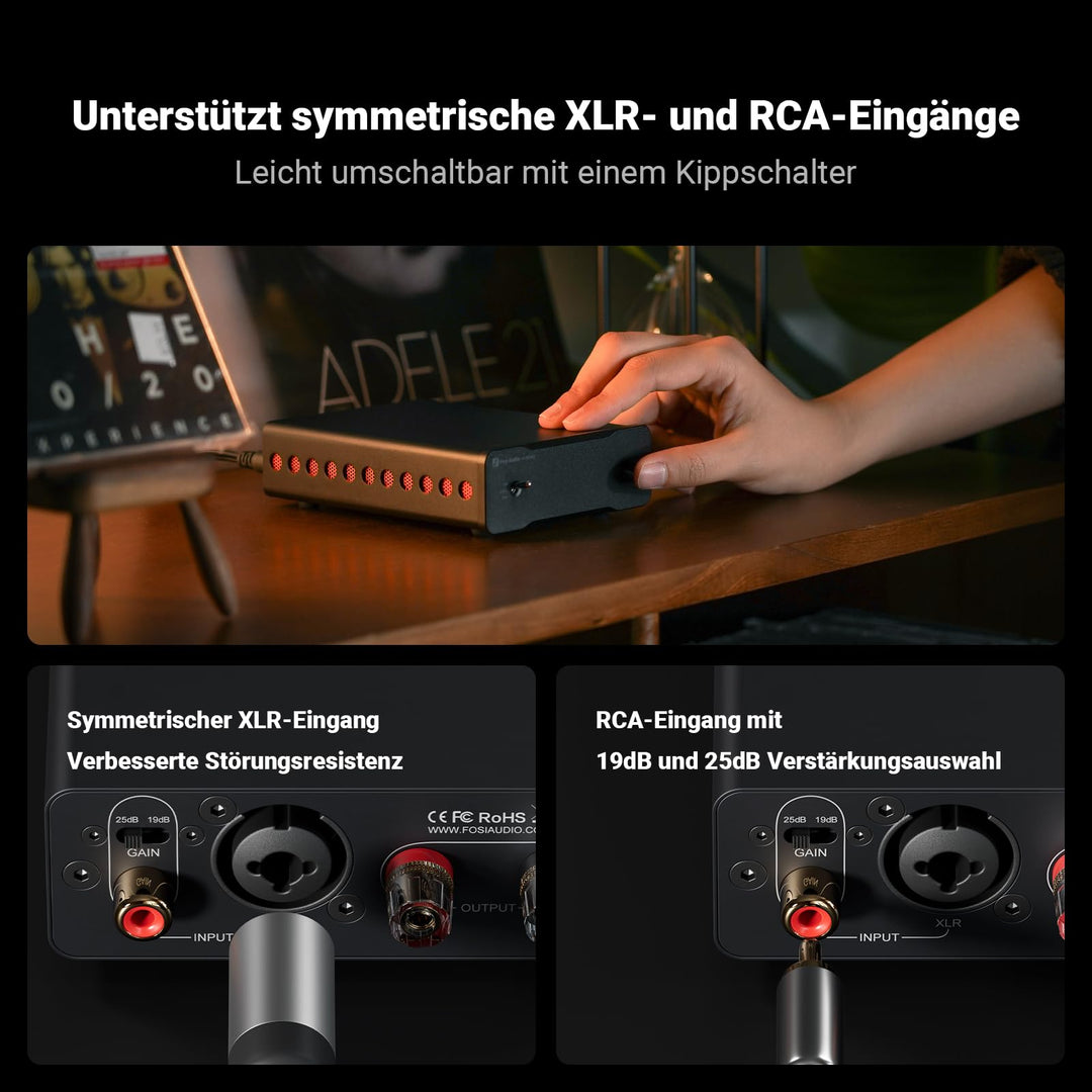 Mono Leistungsverstärker Class D TPA3255 240W mit XLR/RCA HiFi - Bild 6