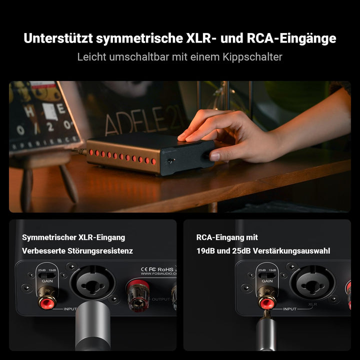 Mono Leistungsverstärker Class D TPA3255 240W mit XLR/RCA HiFi - Bild 6