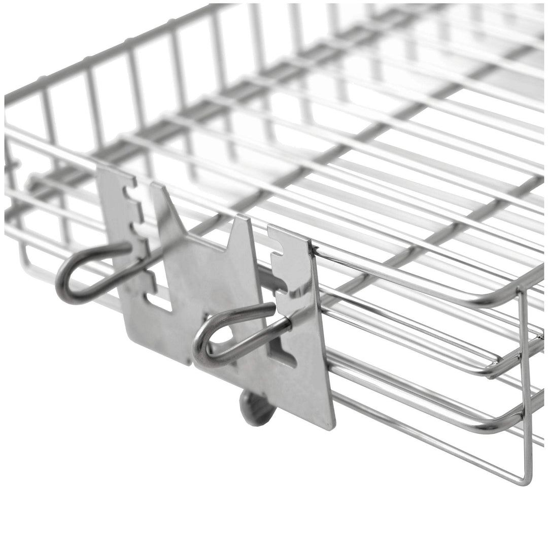 Grillkorb Drehspieß Edelstahl höhenverstellbar 4 Stufen 42 cm - Bild 5