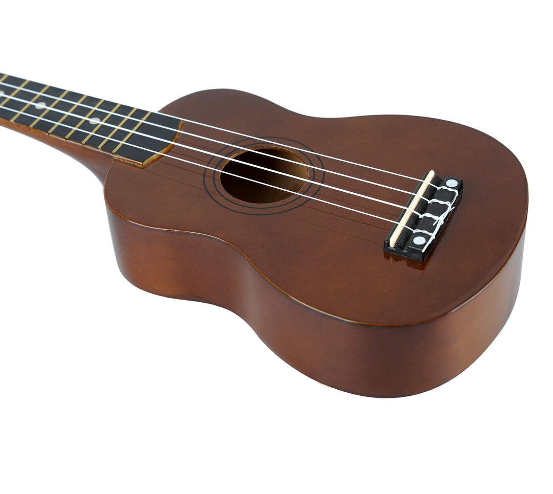 Sopran Ukulele Starter Set Lindenholz mit 9-teiligem Zubehör