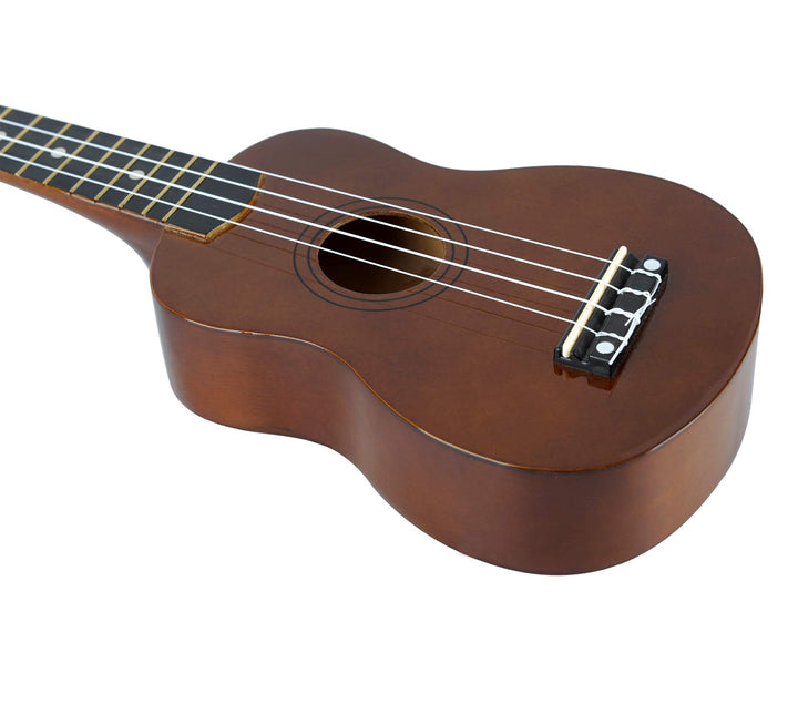 Sopran Ukulele Starter Set Lindenholz mit 9-teiligem Zubehör