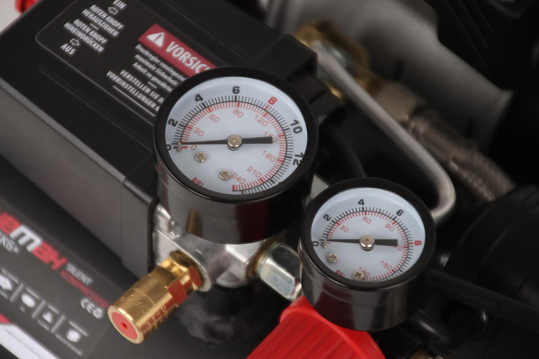 Flüsterkompressor 6 L 8 Bar ölfrei 58 dB für Heimwerkstatt - Bild 7