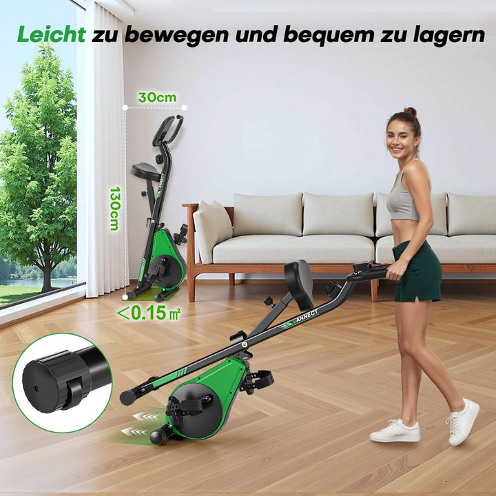 Heimtrainer Fahrrad klappbar 16-stufig Magnetwiderstand bis 150 kg - Bild 8