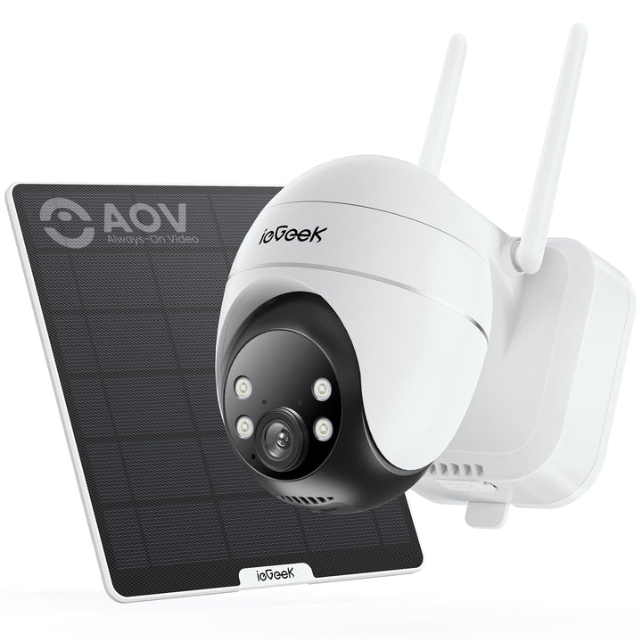 Solar-Überwachungskamera Aussen 4MP AOV mit Auto-Tracking 9000mAh